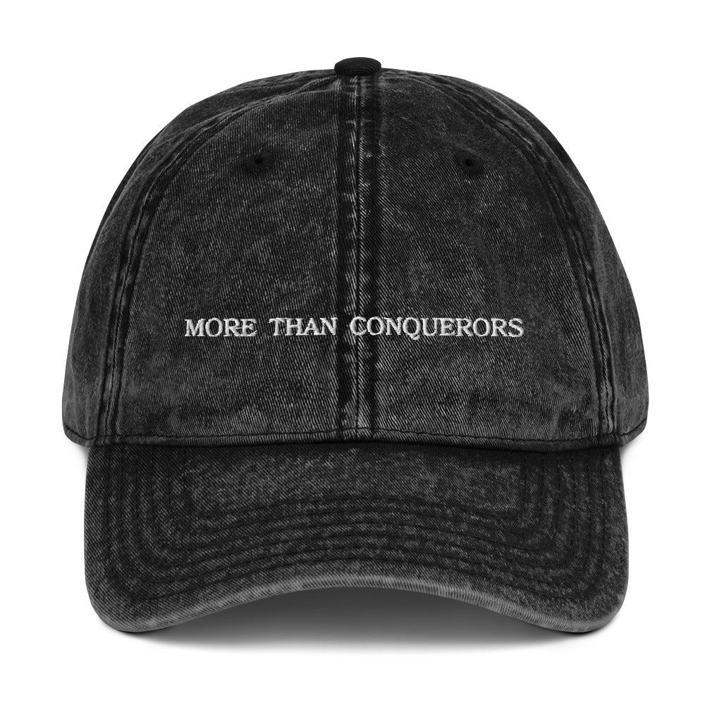 More Than Conquerors Vintage Cap