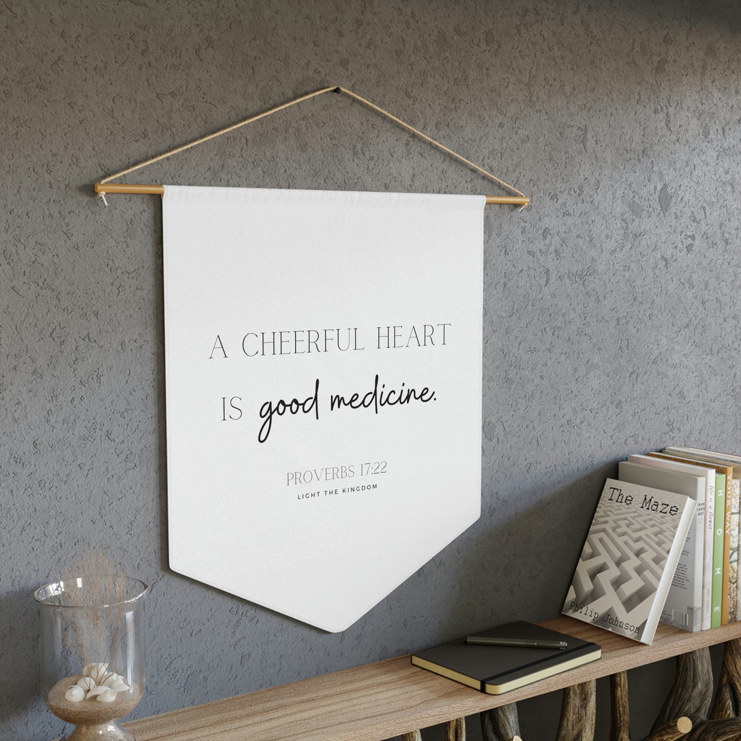 Cheerful Heart Scripture Wall Hanging