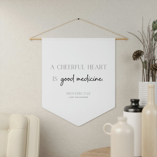 Cheerful Heart Scripture Wall Hanging