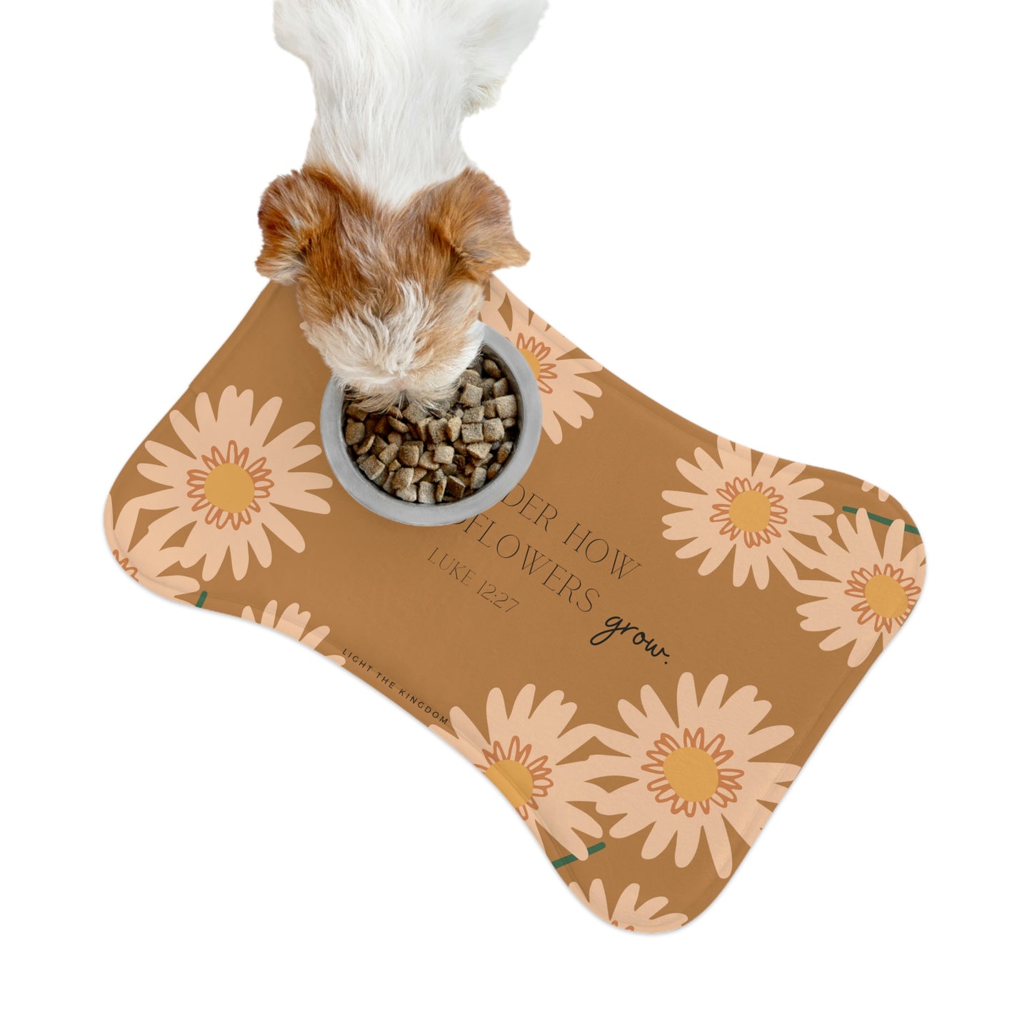 Consider the Wildflowers Clay Pet Feeding Mat